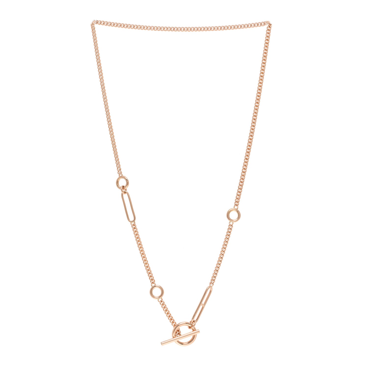 Hermes 18K Rose Gold Echappee Necklace ST 3 of 5