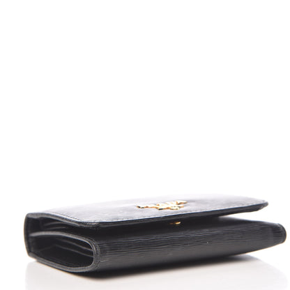 Prada Vitello Move Tri-Fold Compact Wallet Black 4 of 8