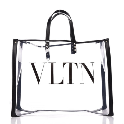Valentino Garavani Plexy VLTN Large Shopping Bag Transparent 3 of 12