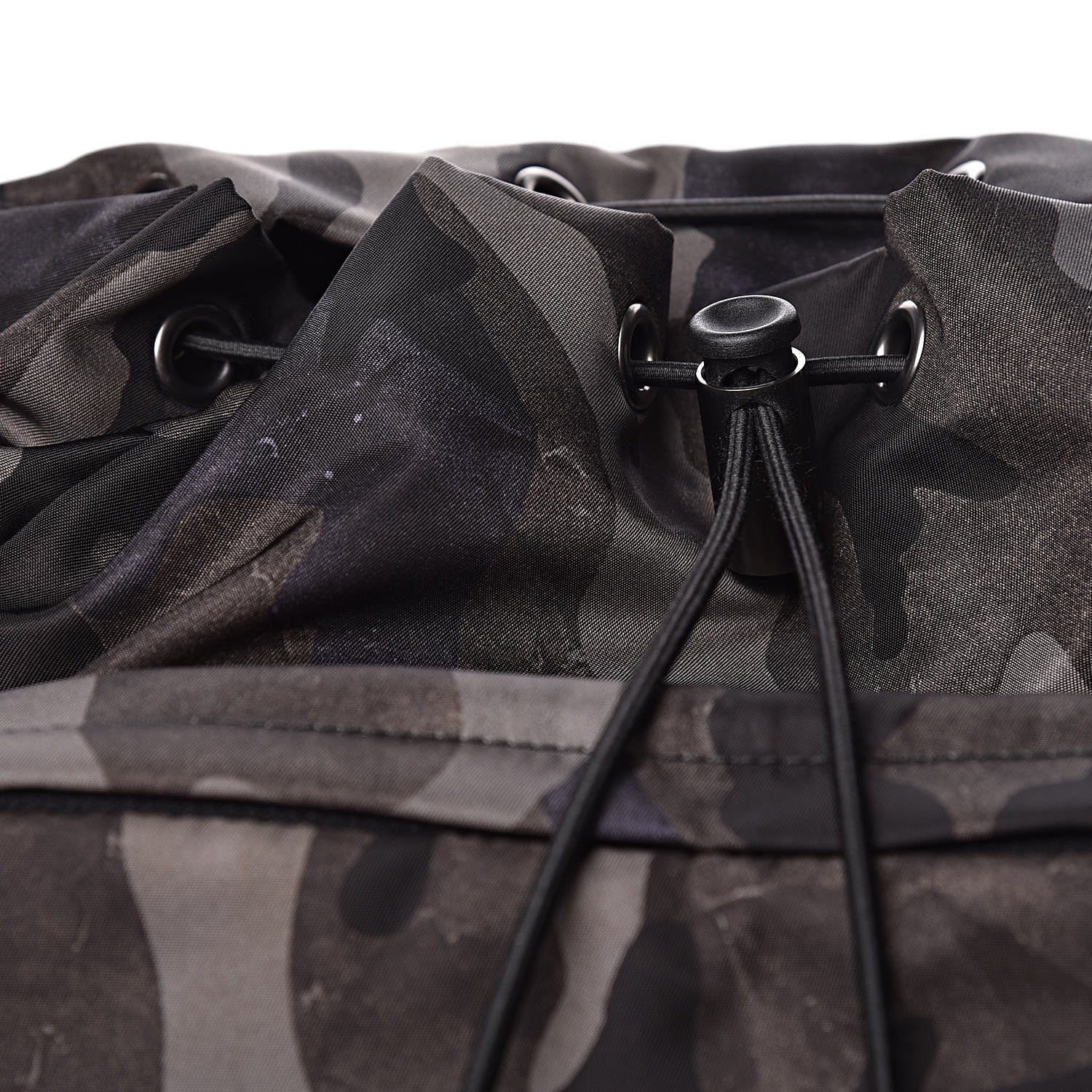 Prada Tessuto Nylon Camouflage Print Double Buckle Backpack Fumo 8 of 12