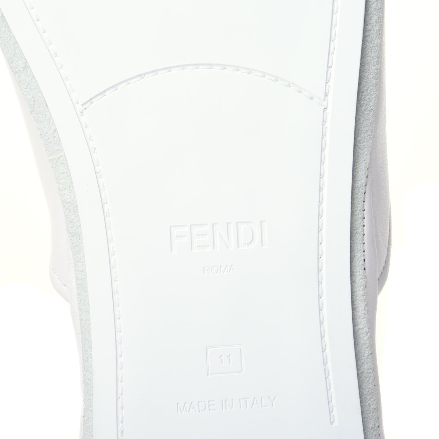 Fendi Nappa Mens Slippers 11 White 8 of 10