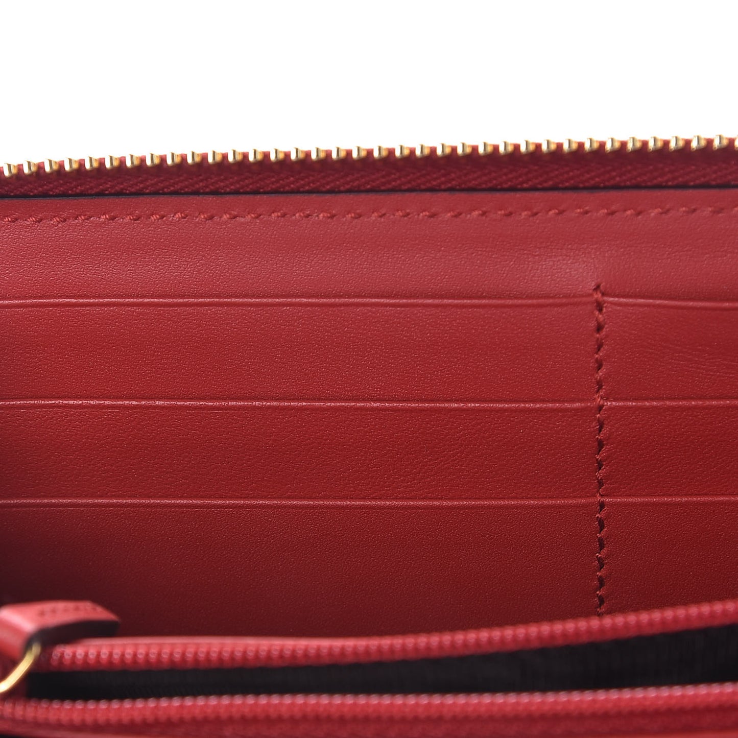 GG Supreme Monogram Bosco Patch Zip Around Wallet Beige Malva Hibiscus Red