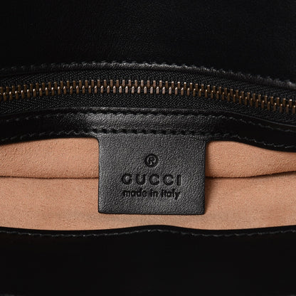 Gucci Calfskin Matelasse Large GG Marmont Shoulder Bag Black 6 of 7
