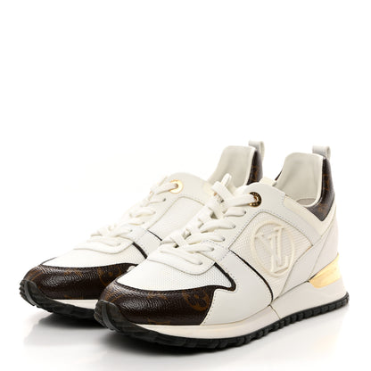 Louis Vuitton Calfskin Monogram Run Away Sneakers 36.5 White 3 of 8