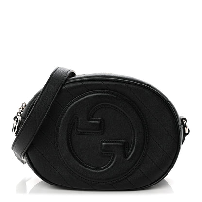 Gucci Sakai Be Green Calfskin Diagonal Stitched Mini Blondie Shoulder Bag Craclet Brown 1 of 10