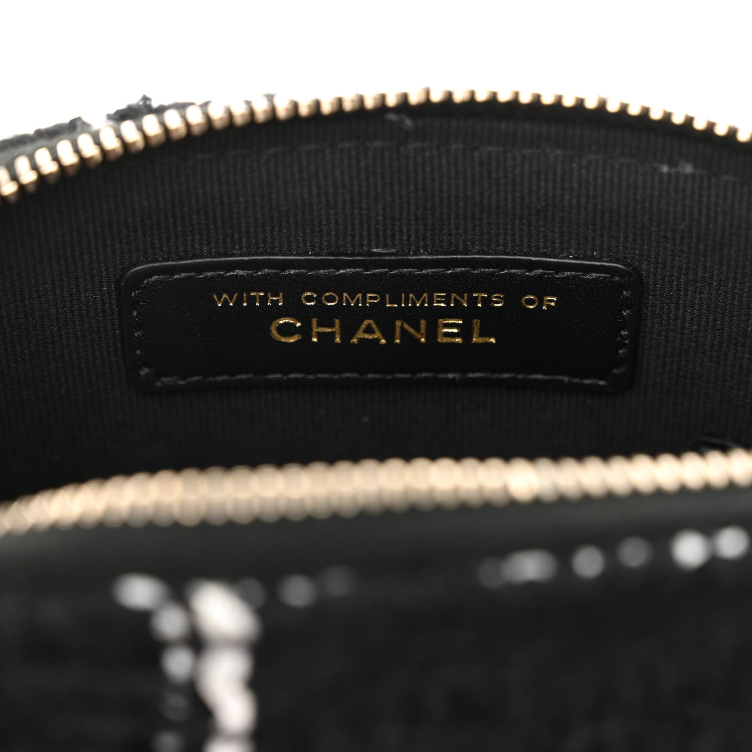 Chanel Tweed Quilted Mini Clutch With Chain Black White 8 of 14