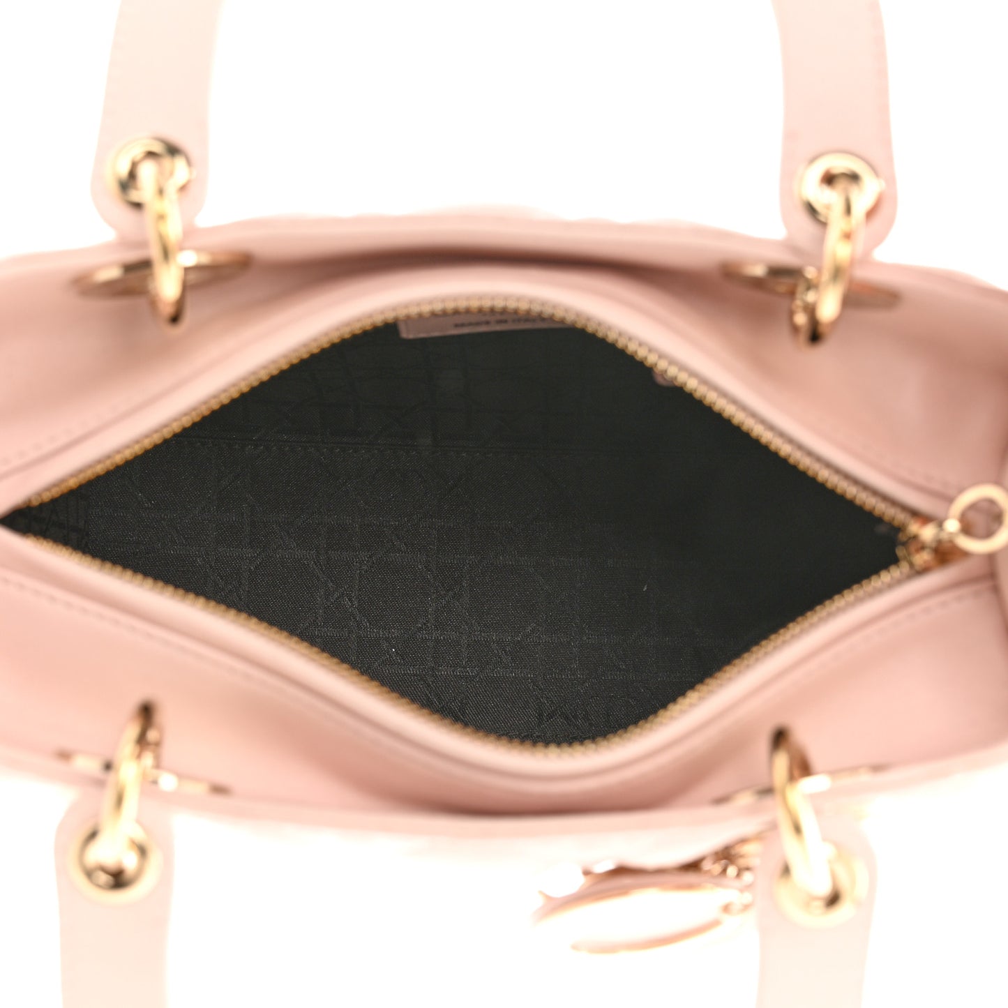 Lambskin Cannage Medium Lady Dior Light Pink