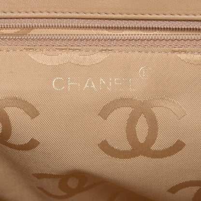 Chanel Lambskin Double Stitch Quilted Tote Beige 9 of 13