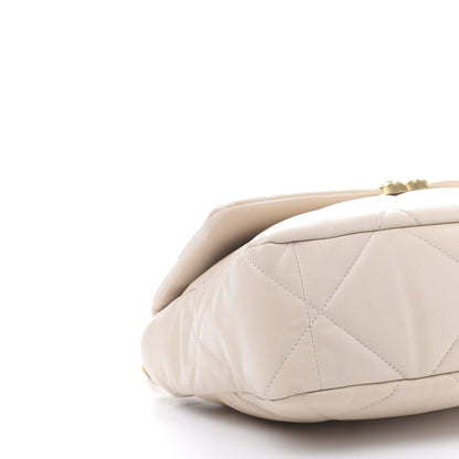 Chanel Lambskin Quilted Large 19 Flap Beige 7 of 12