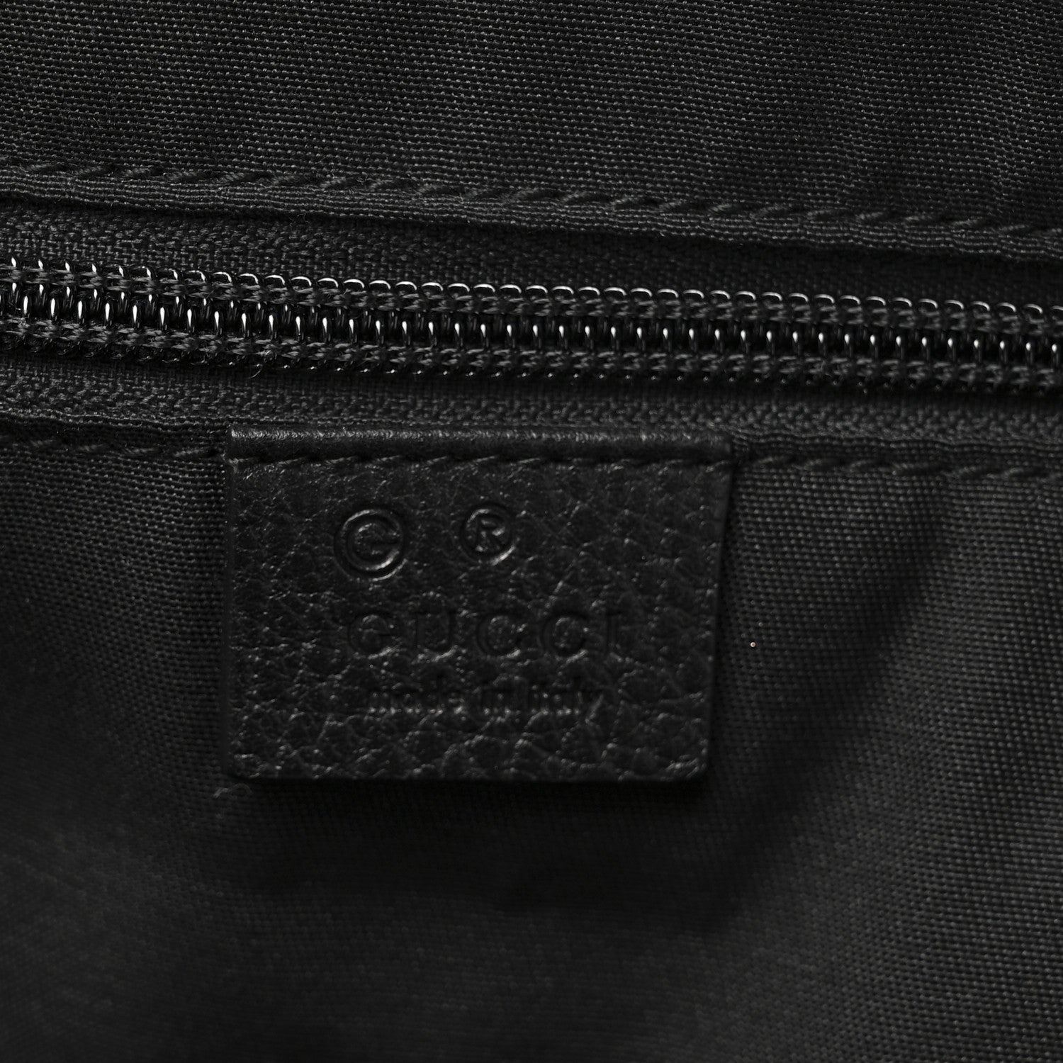 Gucci Nylon Monogram Travel Hobo Black 5 of 10
