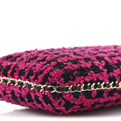 Chanel Tweed Chain Around Phone Holder Pink 10 of 10