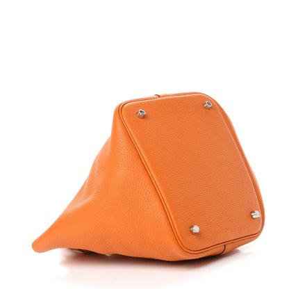 Hermes Taurillon Clemence Picotin Lock 22 MM Abricot 4 of 10