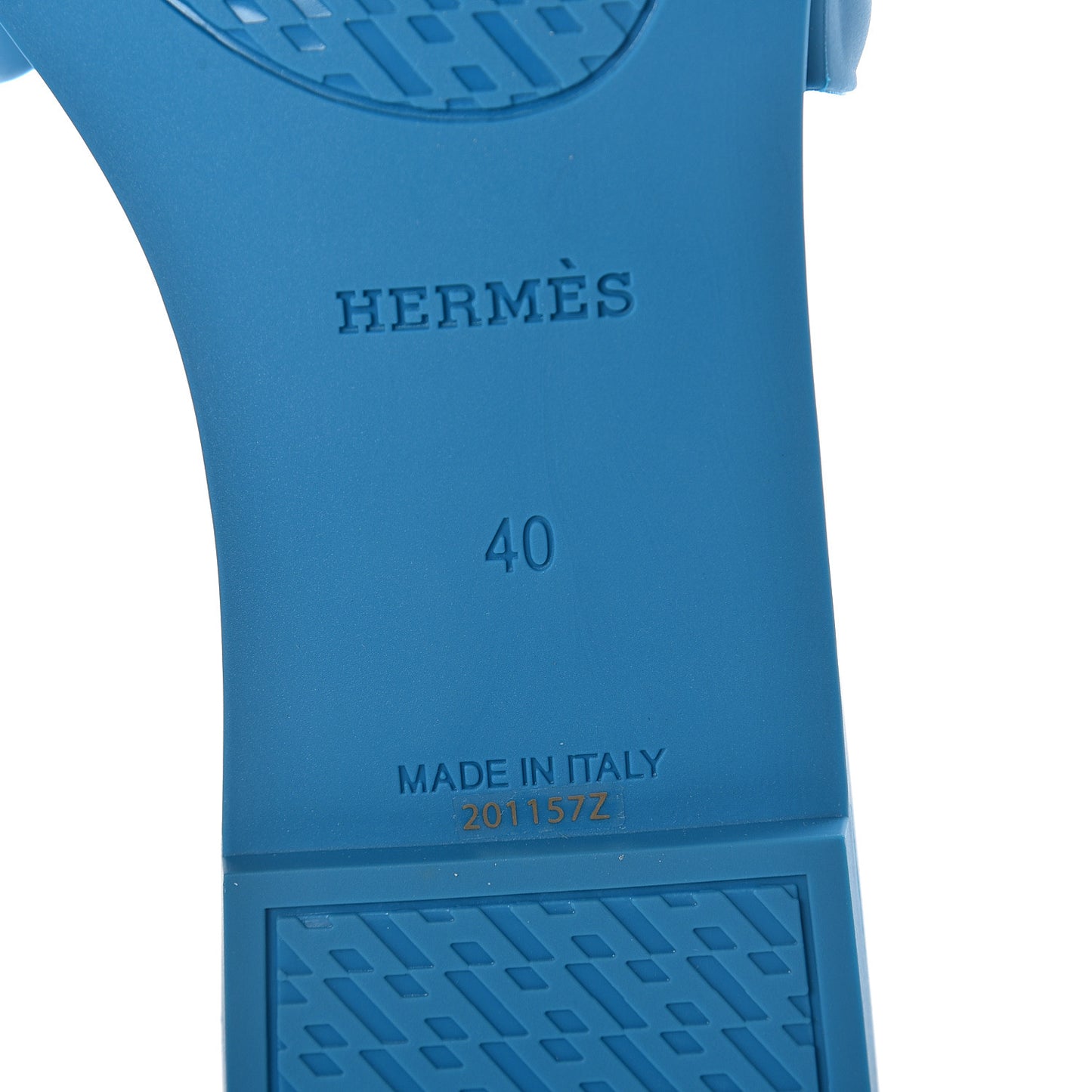 Rubber Aloha Sandals 40 Bleu Vif