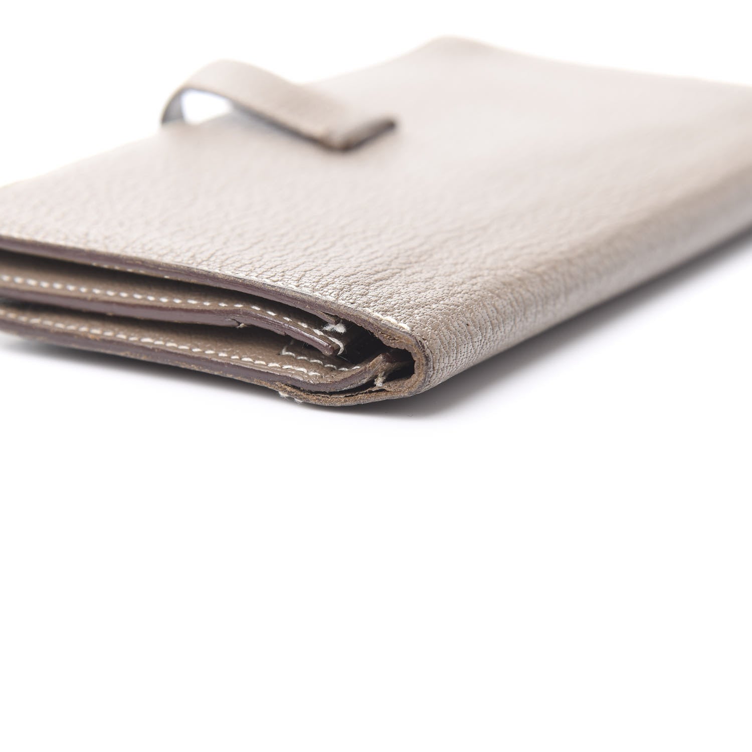 Hermes Chevre Mysore Bearn Gusset Wallet Etoupe 10 of 15