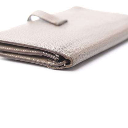 Hermes Chevre Mysore Bearn Gusset Wallet Etoupe 10 of 15