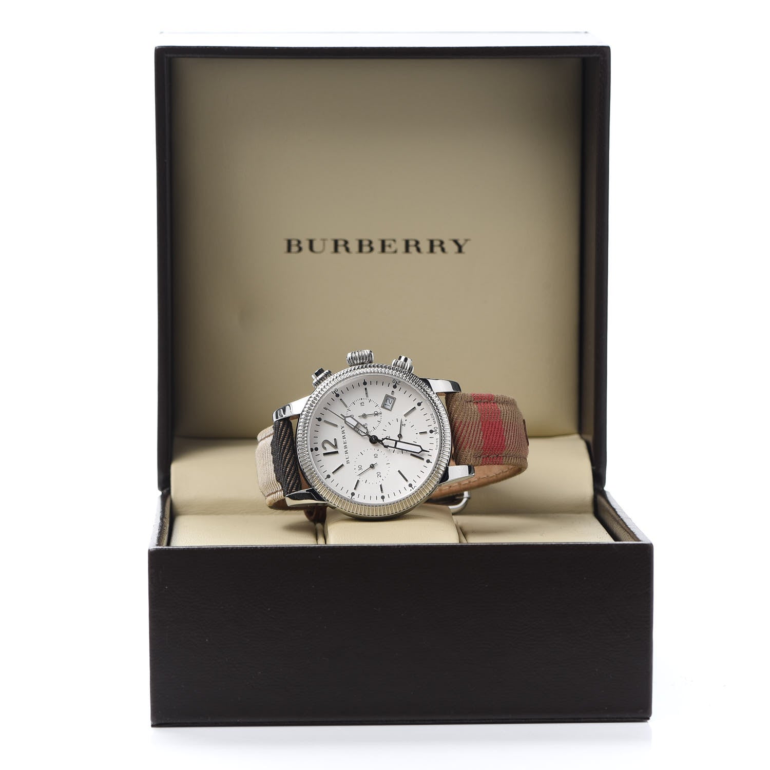 Burberry Stainless Steel Calfskin 42mm Chronograph Quartz Watch BU7820 5 of 5