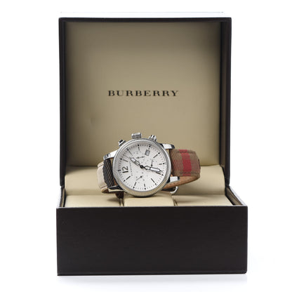 Burberry Stainless Steel Calfskin 42mm Chronograph Quartz Watch BU7820 5 of 5