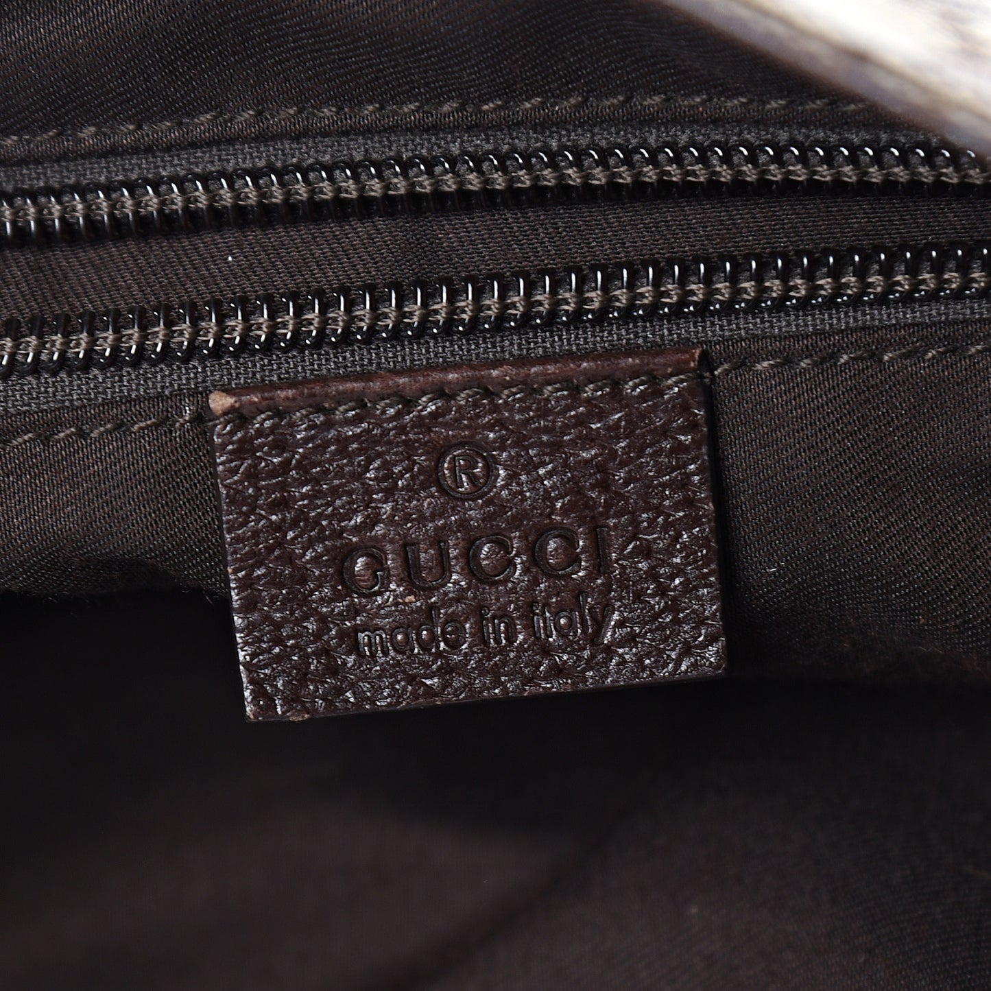 Monogram Web Medium Double Pocket Messenger Bag Dark Brown