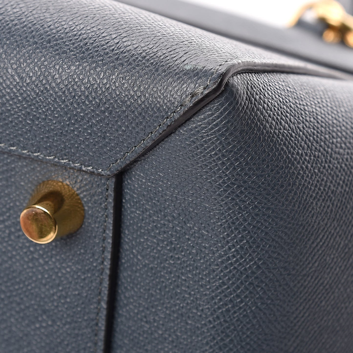 Grained Calfskin Mini Belt Bag Slate