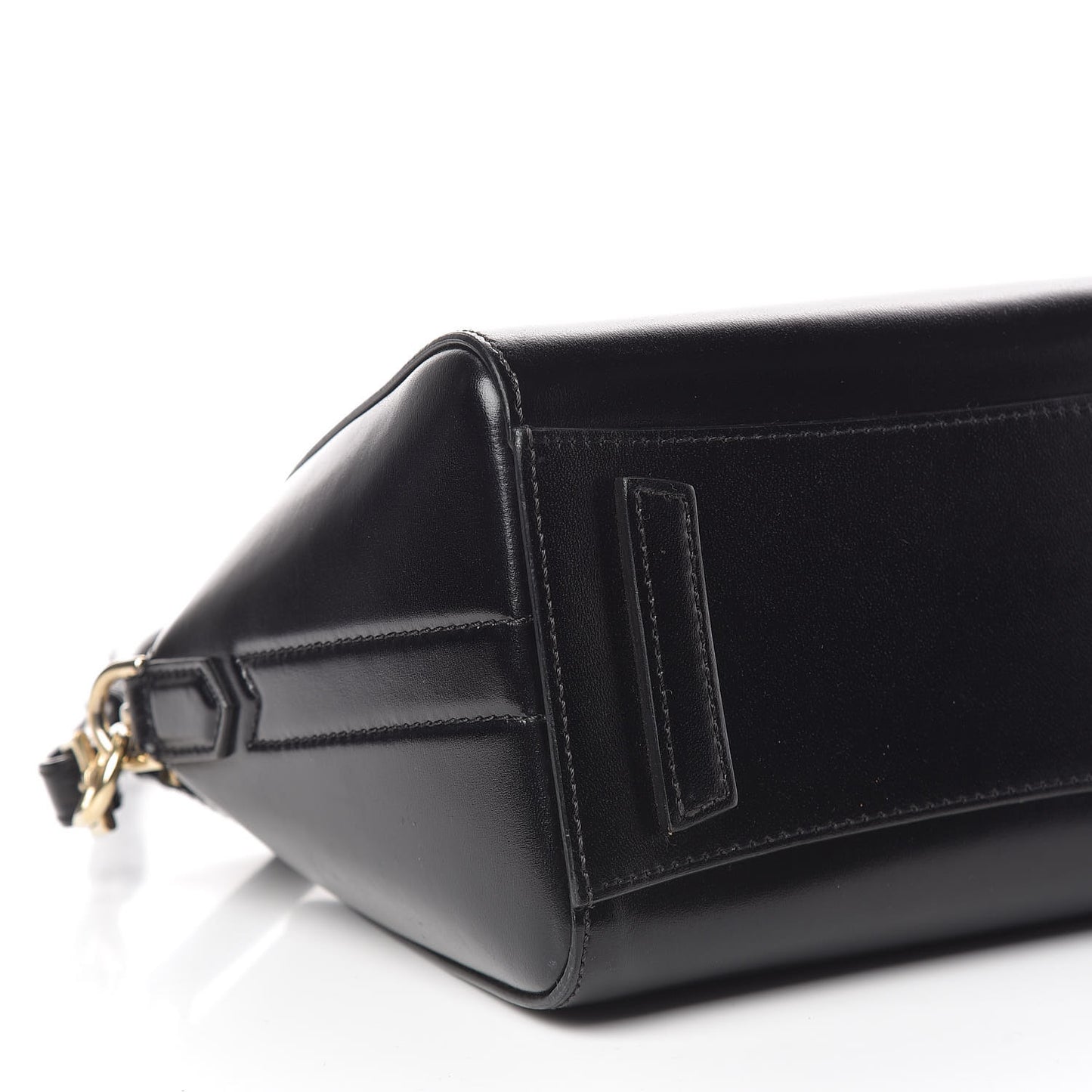 Shiny Lord Calfskin Mini Antigona Black
