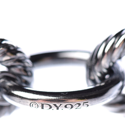 David Yurman Sterling Silver 18K Yellow Gold Large Oval Link Necklace 5 of 6