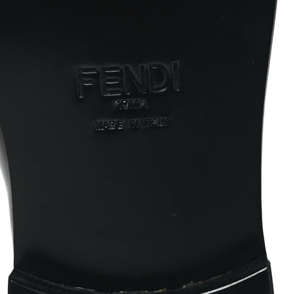 Fendi Vitello Mens Lace Up Oxfords 10 Black 6 of 8