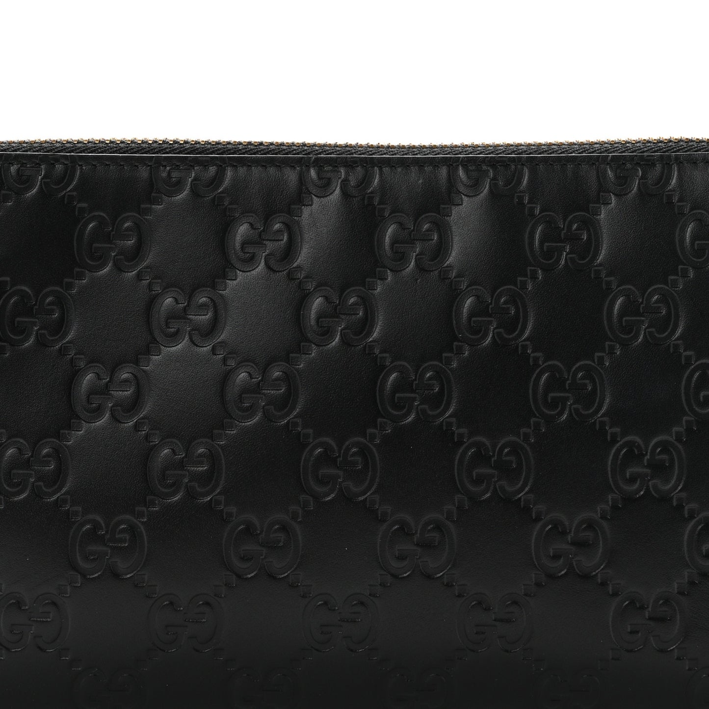 Guccissima Signature Wrist Wallet Black