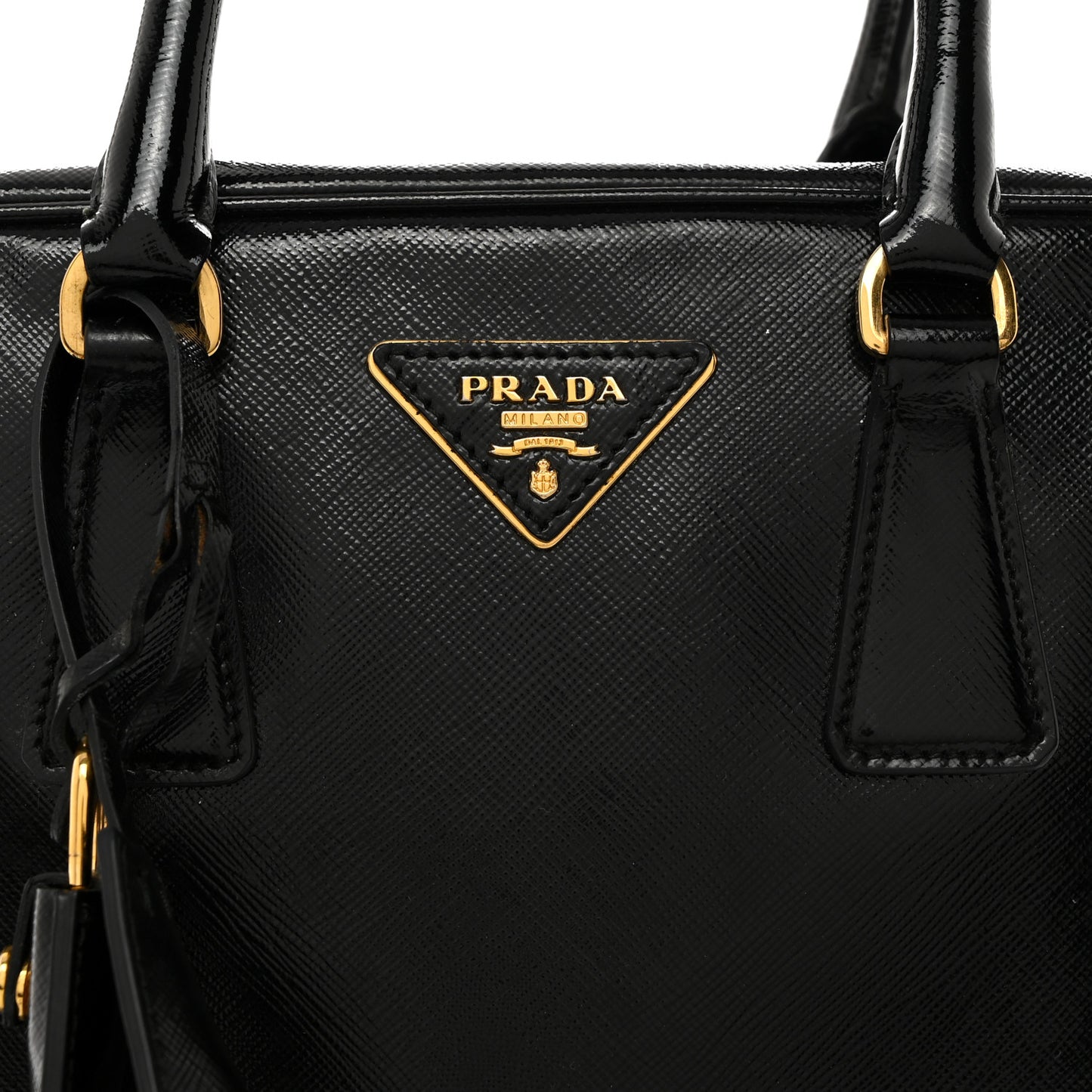 Saffiano Vernice Bauletto Black
