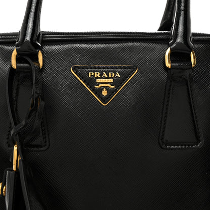 Prada Saffiano Vernice Bauletto Black 8 of 10