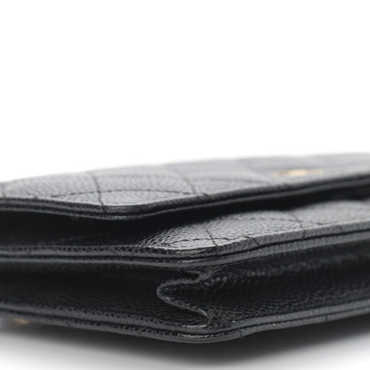 Chanel Caviar Quilted Wallet On Chain WOC Black 5 of 10