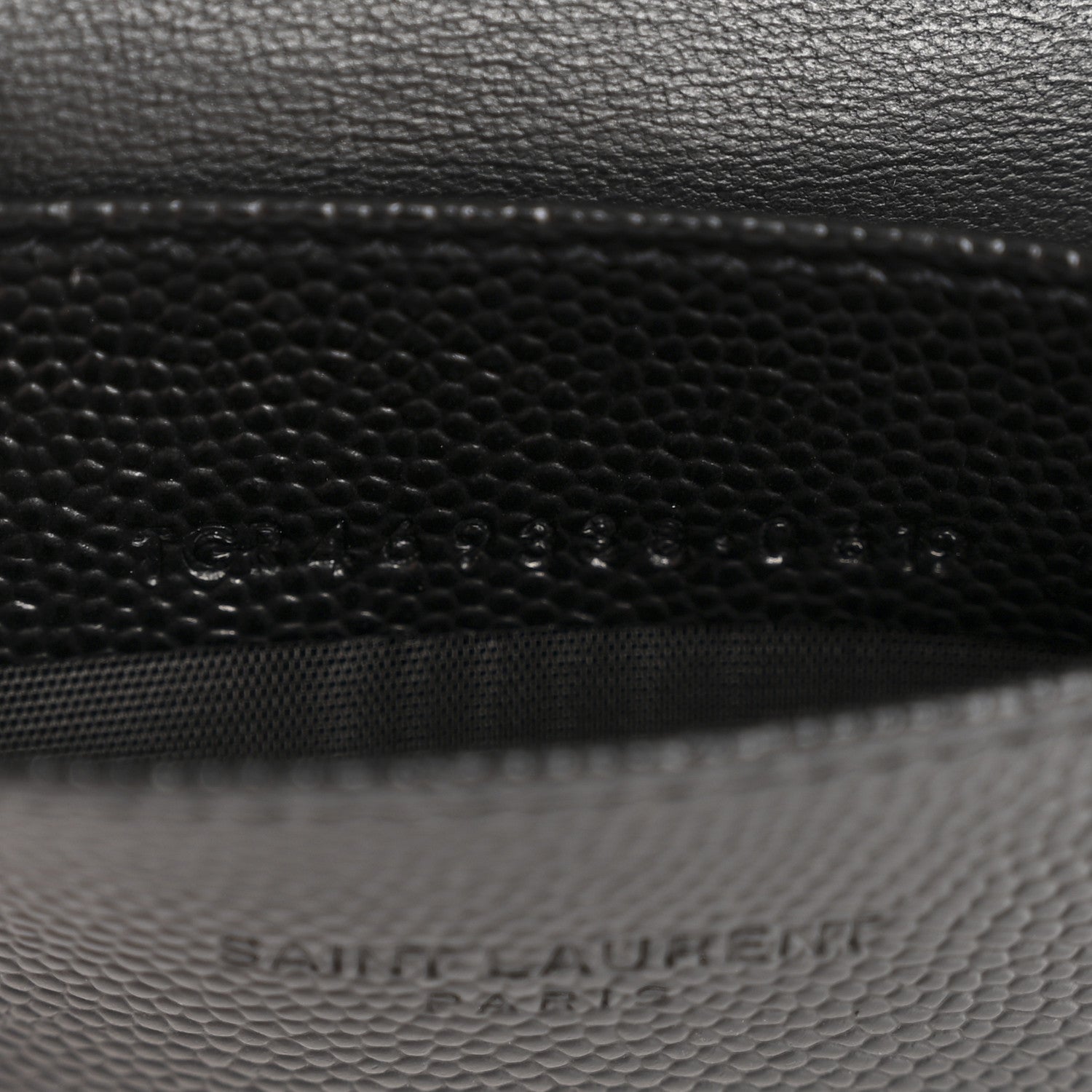 Saint Laurent Grain De Poudre Business Card Case Black 8 of 11