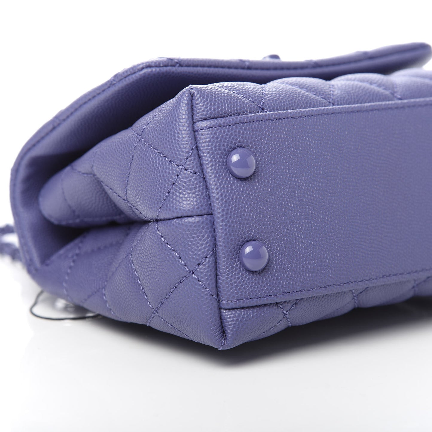 Caviar Quilted Incognito Extra Mini Coco Handle Flap Blue