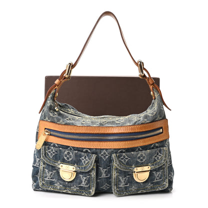 Louis Vuitton Monogram Denim Baggy PM Blue 10 of 10