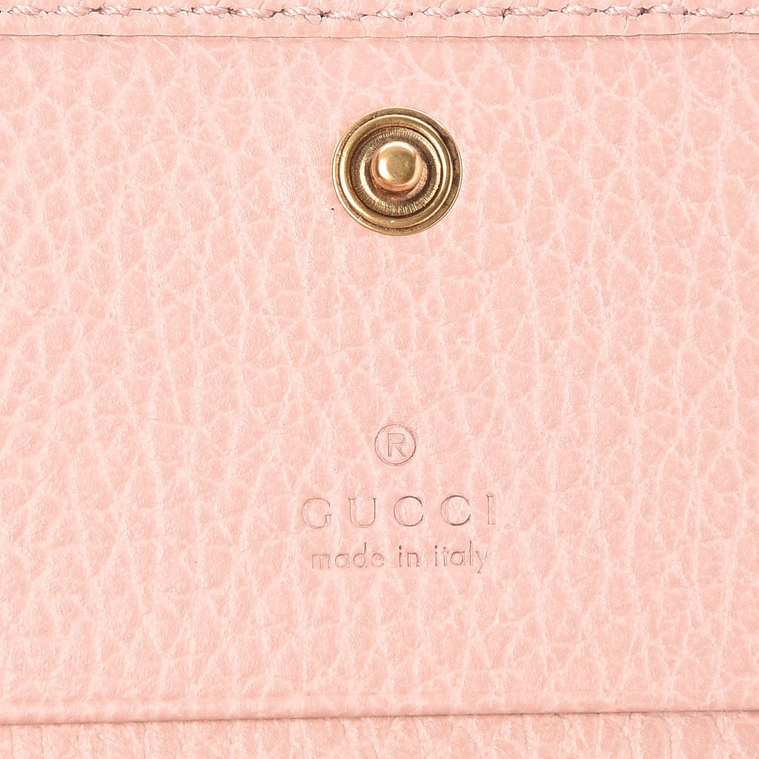 Gucci Pebbled Calfskin Butterfly Card Case Perfect Pink 6 of 8