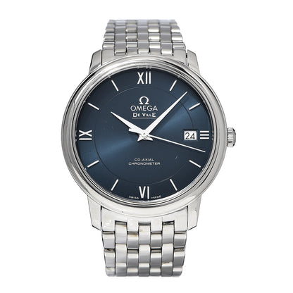 Omega Stainless Steel 37mm De Ville Prestige Co-Axial Automatic Watch Blue 424.10.37.20.03.001 1 of 7