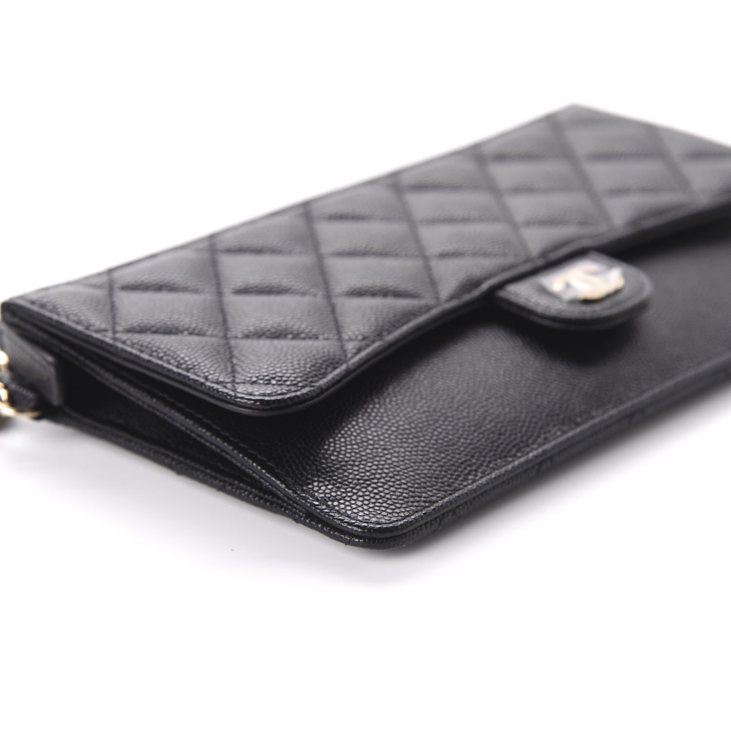 Chanel Caviar Quilted Classic Pouch With Handle Black 5 of 8