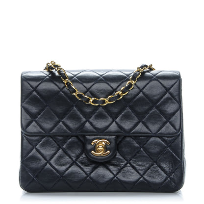 Chanel Lambskin Quilted Small Flap Navy 1 of 8