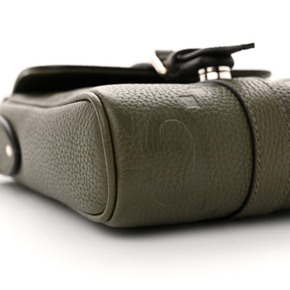 Gucci Piuma Calfskin Jumbo GG Embossed Small Messenger Bag Dark Green 9 of 12