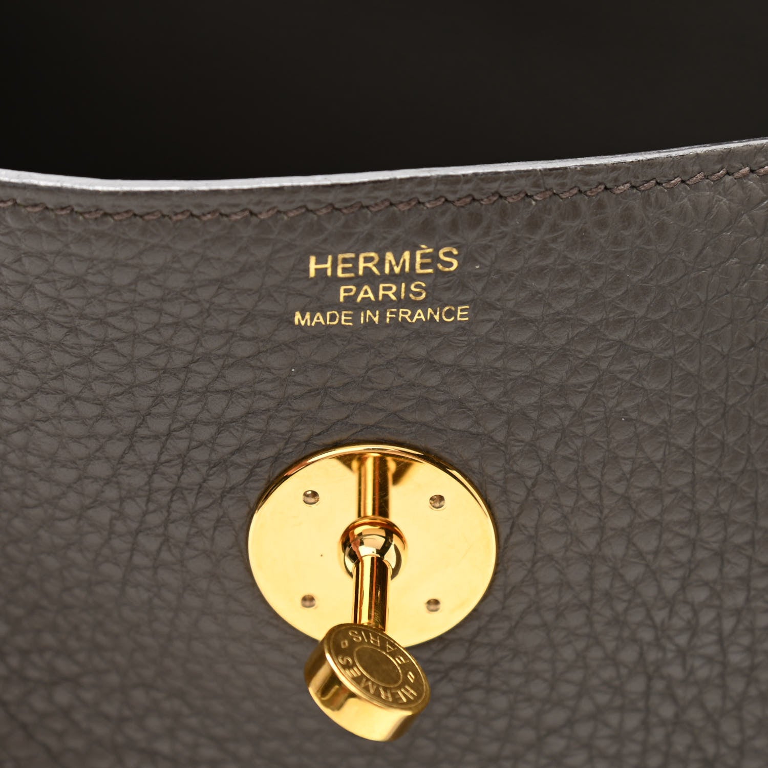 Hermes Taurillon Clemence Lindy 30 Etain 6 of 11