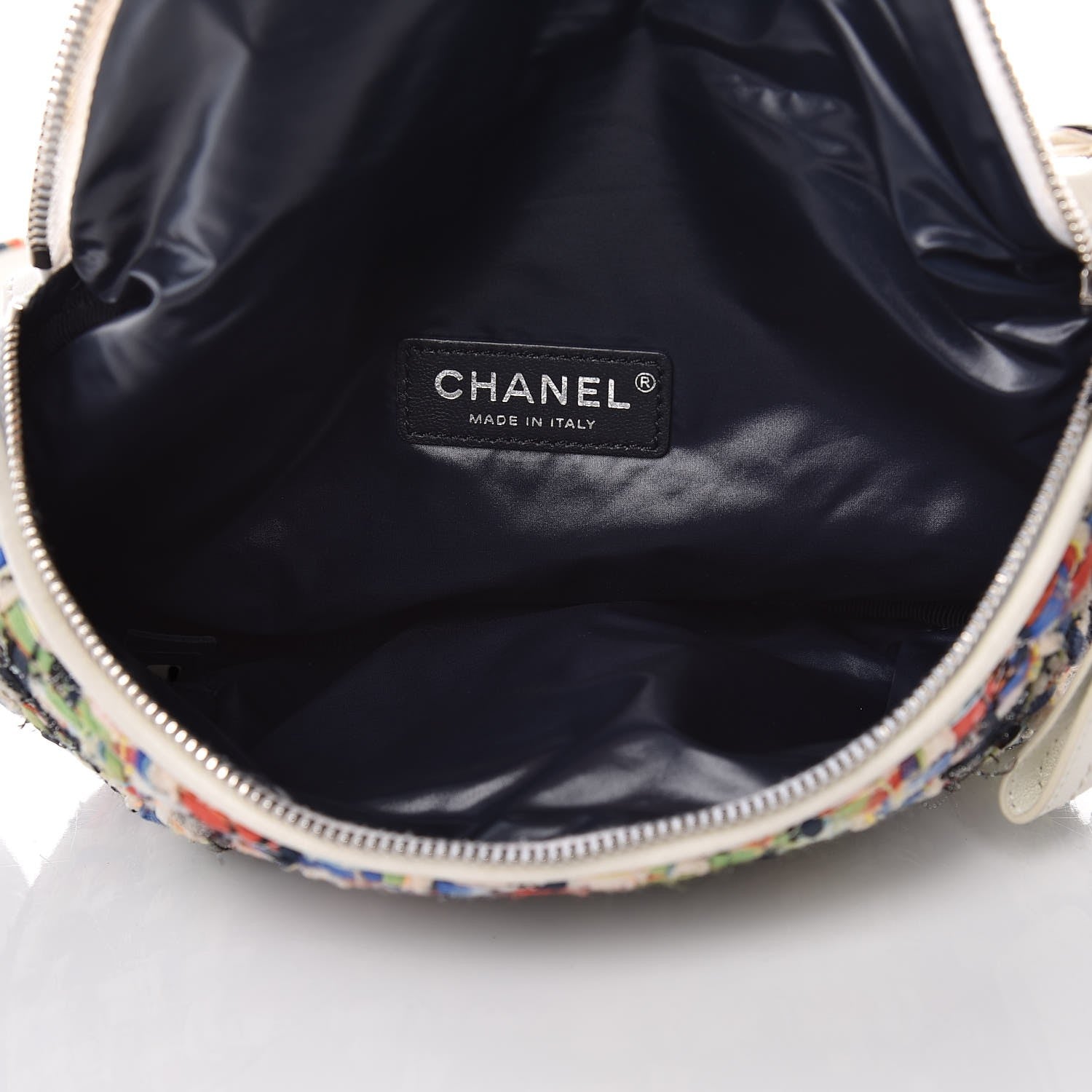 Chanel Lambskin Tweed Waist Bag Ecru Red Blue 6 of 10