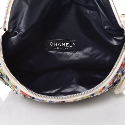 Chanel Lambskin Tweed Waist Bag Ecru Red Blue 6 of 10