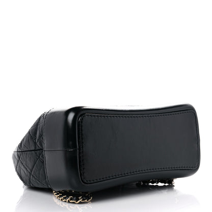 Chanel Aged Calfskin Quilted Small Gabrielle Backpack Black 6 of 11