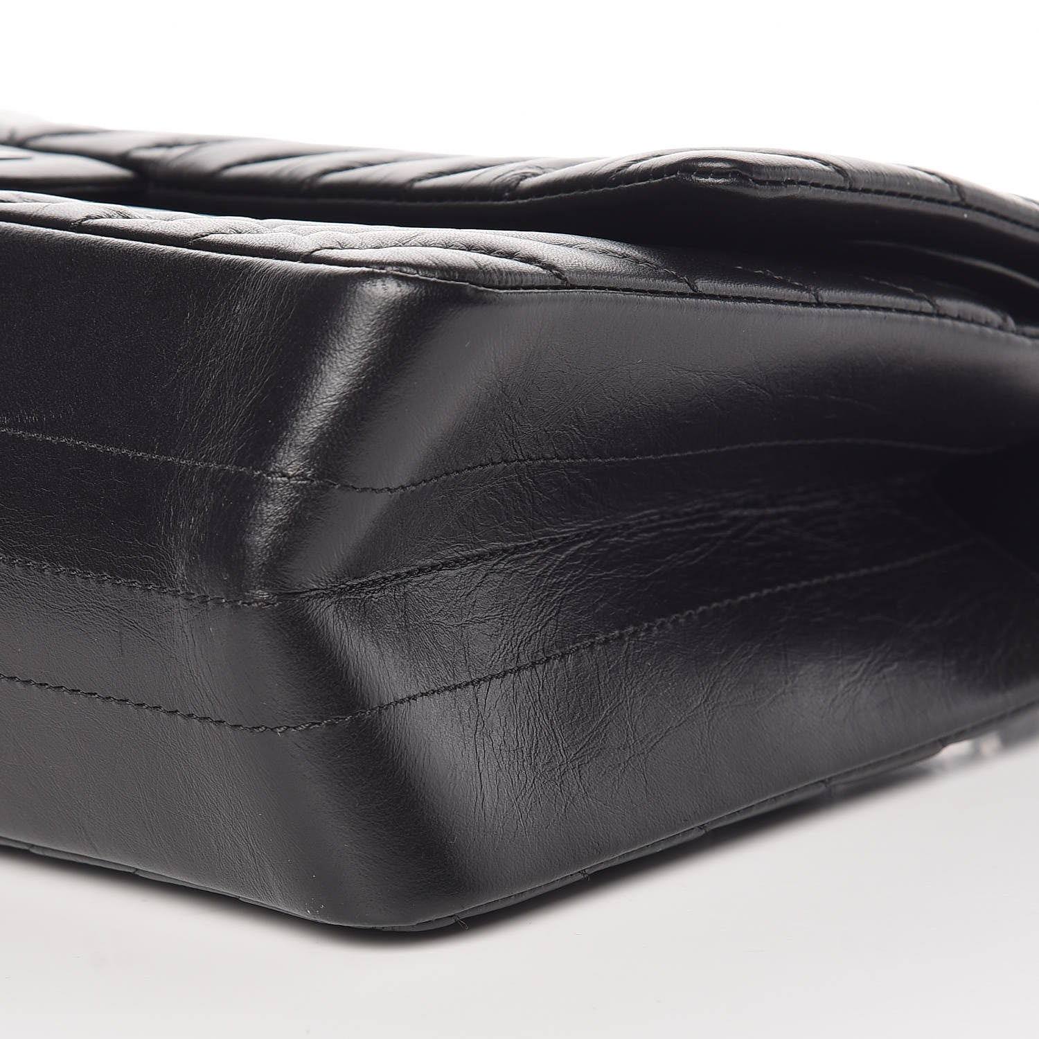 Chanel Aged Calfskin Chevron Quilted 2.55 Reissue 226 So Black 10 of 11
