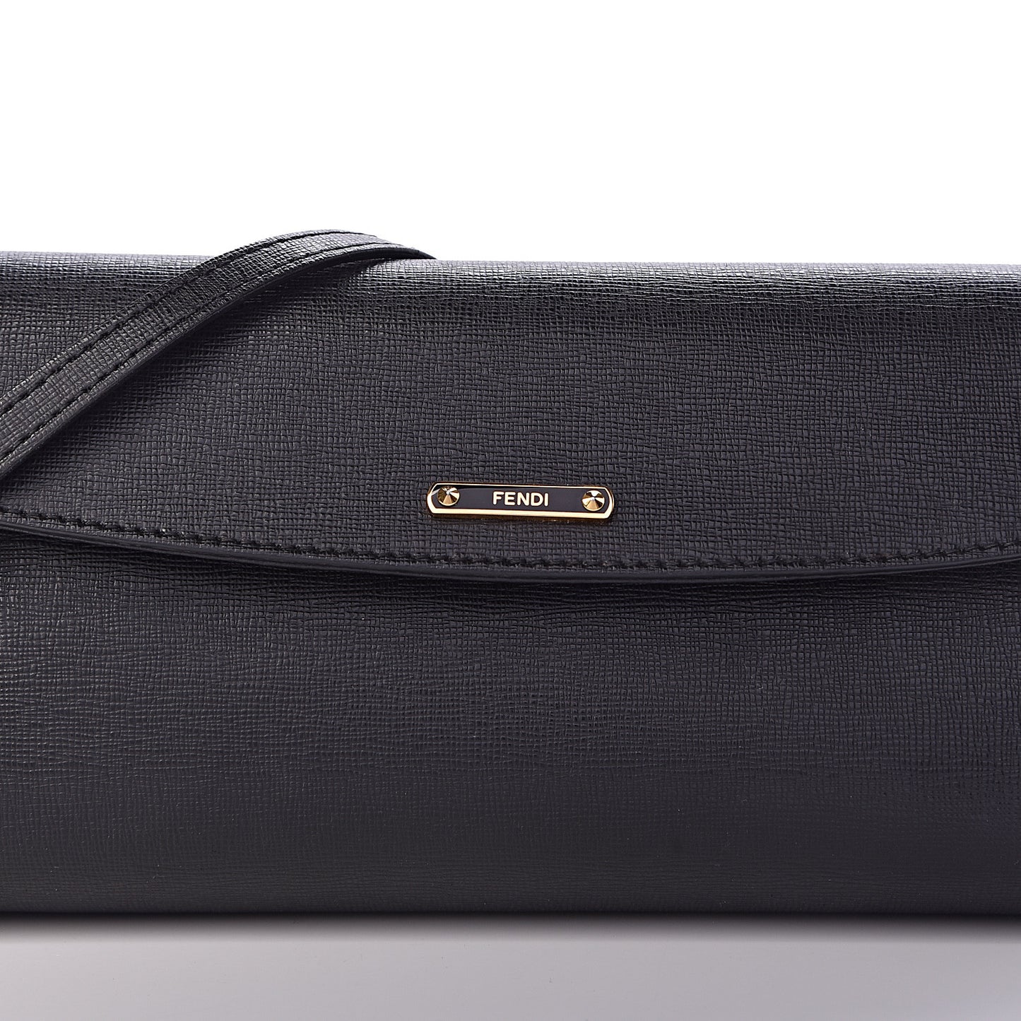 Vitello Elite Flap Crossbody Bag Black