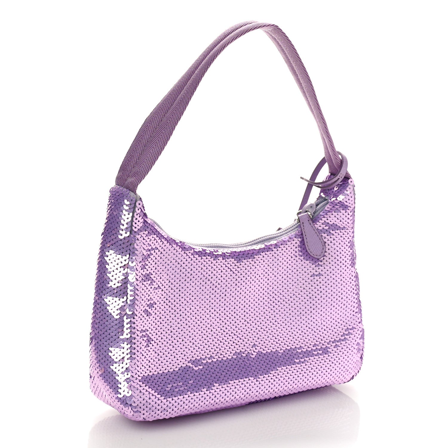 Prada Paillettes Sequin Mini Re-Edition 2000 Bag Lilium Black 3 of 9