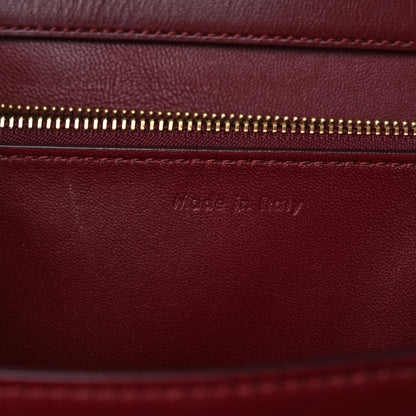 Celine Liege Calfskin Medium Classic Box Flap Bag Burgundy 7 of 15