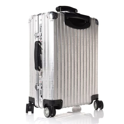 Fendi X RIMOWA Aluminum FF Print Roll Away Carry On Luggage Silver 3 of 21
