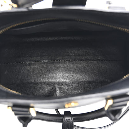Saint Laurent Calfskin Monogram Baby Cabas Black 5 of 11