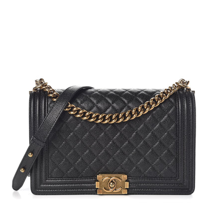 Chanel Caviar Quilted New Medium Boy Flap Black 1 of 9