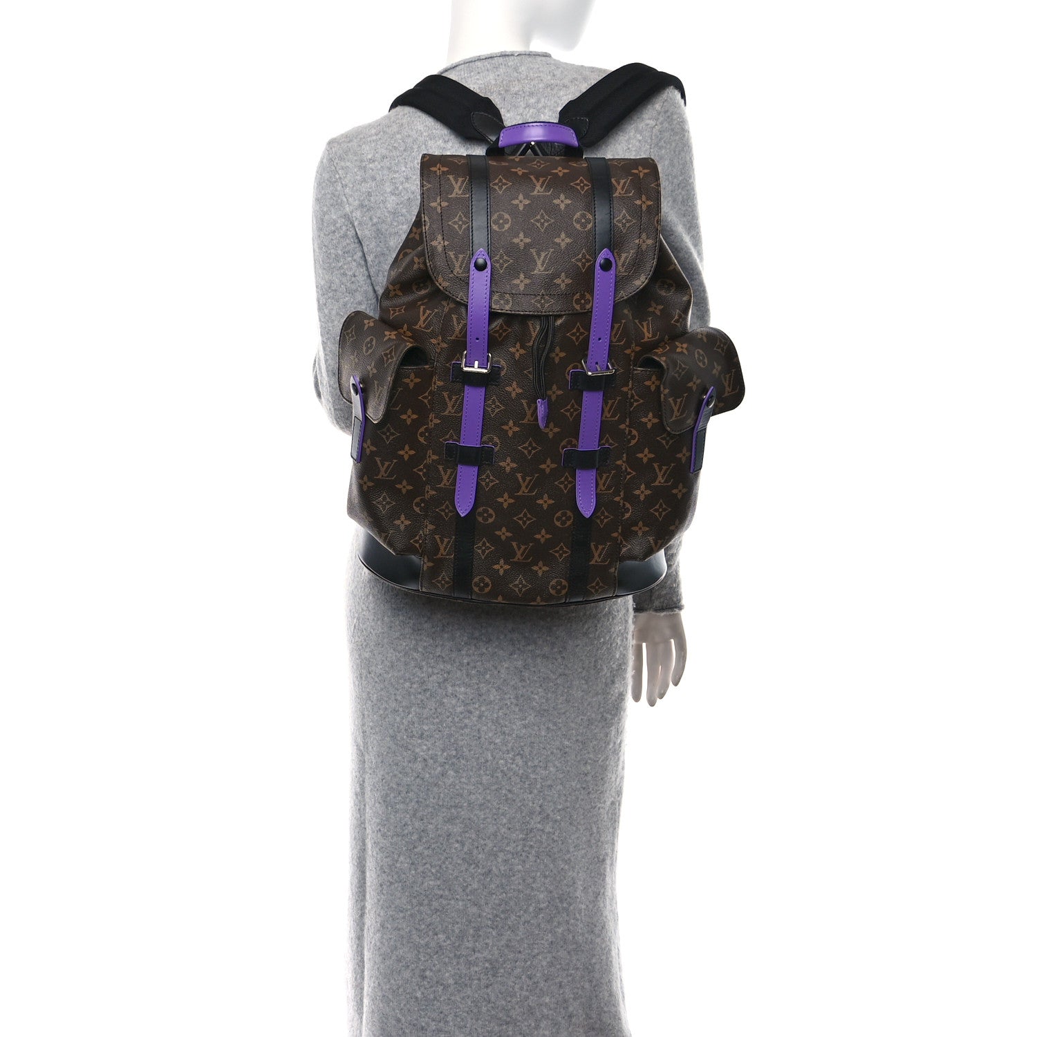 Louis Vuitton Monogram Macassar Christopher MM Backpack Purple 2 of 10